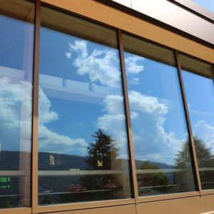 Fenster als Pfosten-Riegel Fassadenlösung Schreinerei Schwab Ins